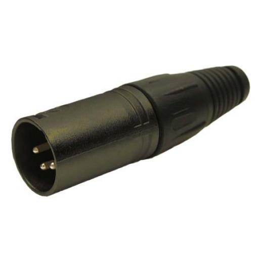 RS PRO Konektor XLR, barva Černá, počet kontaktů: 4, orientace těla: Rovný Vnější, pokovení: Stříbrná, Kabel
