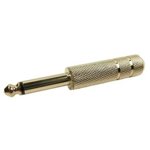 RS PRO Zástrčka, Kabel, Monofonní zástrčka Vnější, 6.35 mm 2, orientace těla: Rovný, materiál kontaktu: Mosaz, materiál