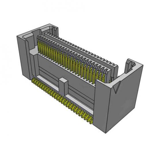 Samtec Konektor PCB, řada: ASP, Deska-deska, počet kontaktů: 52, počet řad: 2, rozteč: 0.64 mm, orientace těla: Rovný,