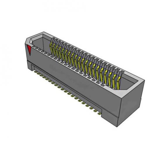 Samtec Konektor PCB, řada: ASP, Deska-deska, počet kontaktů: 40, počet řad: 2, rozteč: 0.8 mm, orientace těla: Rovný,