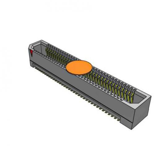 Patice PCB, řada: ASP, orientace těla: Svislé, rozteč: 0.8 mm Deska-deska, počet kontaktů: 70, počet řad: 2, Povrch