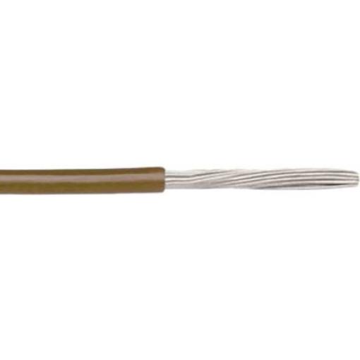 Zapojovací vodič, řada: 11028 plocha průřezu 1.3 mm², typ kabelu: Jednožilový, prameny vodičů: 26, Hnědá, 600 V 30.5 m