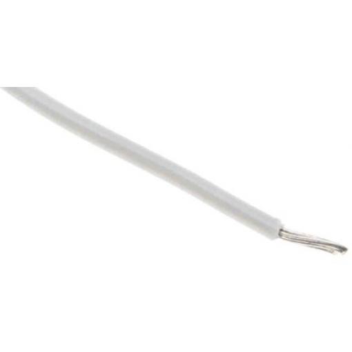 Zapojovací vodič, řada: 11028 plocha průřezu 0.51 mm², typ kabelu: Jednožilový, prameny vodičů: 10, Bílá, 600 V 30.5 m