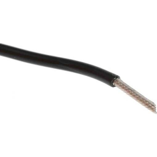 Zapojovací vodič, řada: 1569 plocha průřezu 1.32 mm², typ kabelu: Jednožilový, prameny vodičů: 26, Černá, 300 V 305 m 16