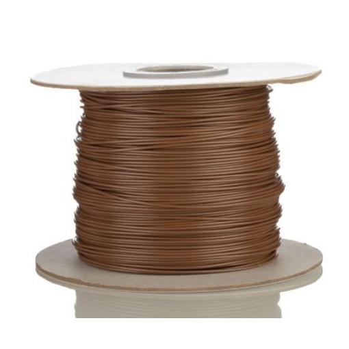 Zapojovací vodič, řada: 1569 plocha průřezu 0.81 mm², typ kabelu: Jednožilový, prameny vodičů: 16, Hnědá, 300 V 305 m 18