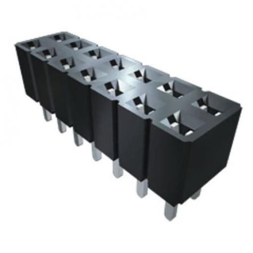 Patice PCB, řada: SLW, orientace těla: Rovný, rozteč: 2.54 mm Deska-deska, počet kontaktů: 12, počet řad: 2, Průchozí