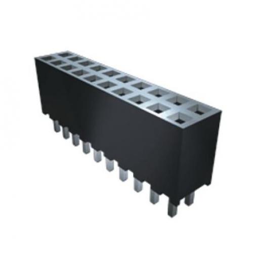 Patice PCB, řada: SQT, orientace těla: Rovný, rozteč: 2 mm Deska-deska, počet kontaktů: 24, počet řad: 2, Průchozí otvor