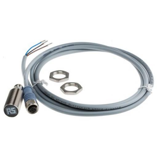 RS PRO Snímač přiblížení Válec se závitem M18 200 mA IP68 PnP 2.5 kHz 5 mm 30 V dc