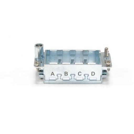 RS PRO Rámeček, Rám se závěsem, řada: K16D 4 mm², počet kontaktů: 4, 10 mm² -, počet řad: 1, pro použití s: 4 vložky