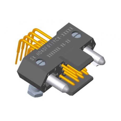 Amphenol Socapex Konektor PCB, řada: HDAS, Deska-deska, počet kontaktů: 11, počet řad: 3, rozteč: 1.91 mm, orientace