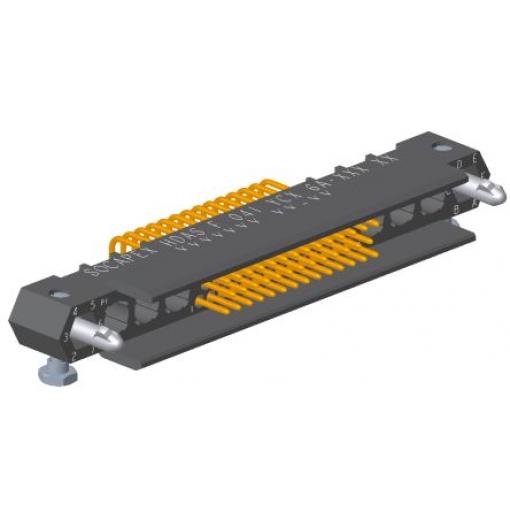 Amphenol Socapex Konektor PCB, řada: HDAS, Deska-deska, počet kontaktů: 41, počet řad: 3, rozteč: 1.91 mm, orientace