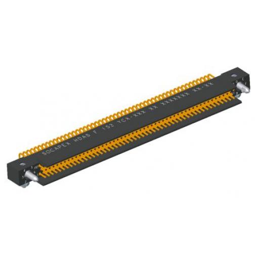 Amphenol Socapex Konektor PCB, řada: HDAS, Deska-deska, počet kontaktů: 152, počet řad: 3, rozteč: 1.91 mm, orientace