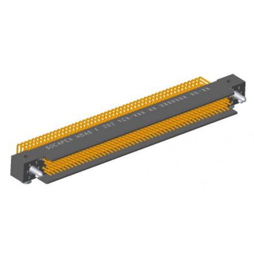 Amphenol Socapex Konektor PCB, řada: HDAS, Deska-deska, počet kontaktů: 202, počet řad: 4, rozteč: 1.91 mm, orientace