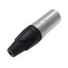RS PRO Konektor XLR, barva Černá, Stříbrná, počet kontaktů: 7, orientace těla: Rovný Vnější, pokovení: Stříbrná, Kabel,
