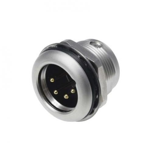 RS PRO Konektor XLR, barva Stříbrná, počet kontaktů: 4, orientace těla: Rovný Vnější, pokovení: Zlatá, Panel, 50 V