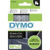 etikety DYMO D1 45020 Barva pásky: transparentní Barva písma:bílá 12 mm 7 m