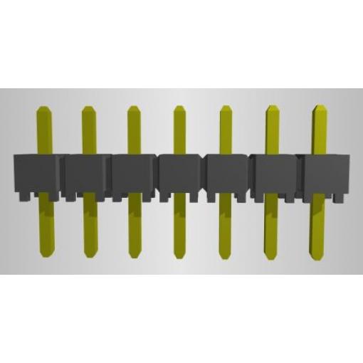 Samtec Kolíkový konektor, řada: TSW, Deska-deska, počet kontaktů: 7, počet řad: 1, rozteč: 2.54 mm, orientace těla: