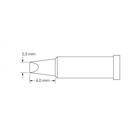 Metcal Pájecí hrot 6 mm 6 mm Sekáč