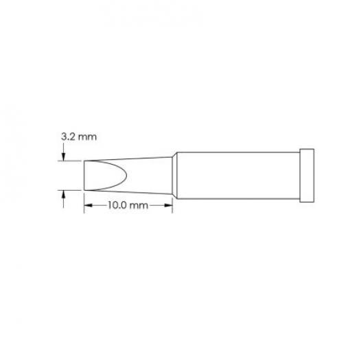 Metcal Pájecí hrot 10 mm 10 mm Sekáč