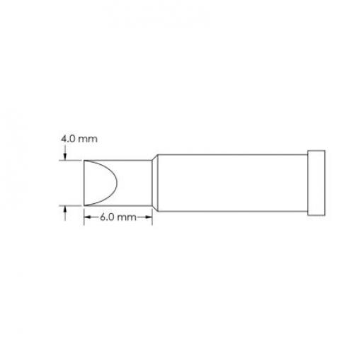 Metcal Pájecí hrot 6 mm 6 mm Sekáč