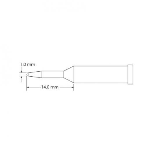 Metcal Pájecí hrot 14 mm 14 mm Kuželovité
