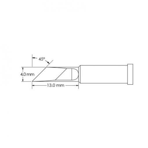 Metcal Pájecí hrot 13 mm 13 mm Nůž