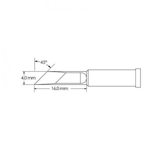 Metcal Pájecí hrot 16 mm 16 mm Nůž