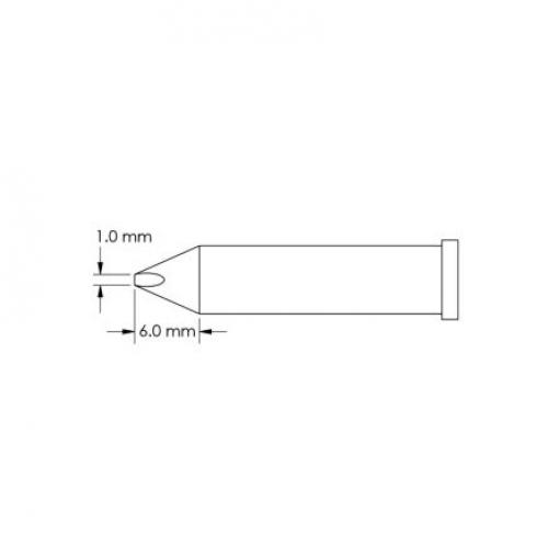 Metcal Pájecí hrot 6 mm 6 mm Sekáč