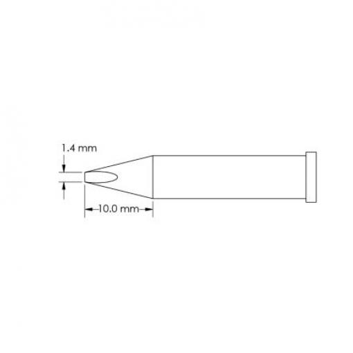 Metcal Pájecí hrot 10 mm 10 mm Sekáč