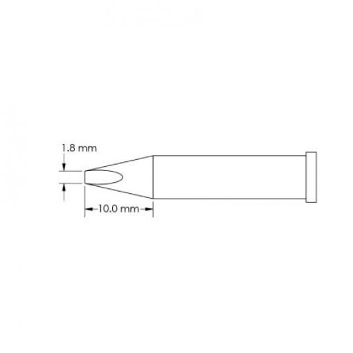 Metcal Pájecí hrot 10 mm 10 mm Sekáč