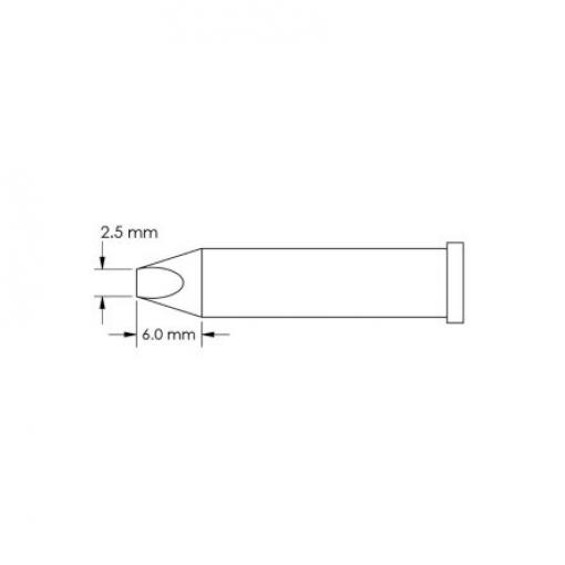 Metcal Pájecí hrot 6 mm 6 mm Sekáč
