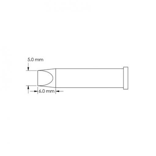 Metcal Pájecí hrot 6 mm 6 mm Sekáč