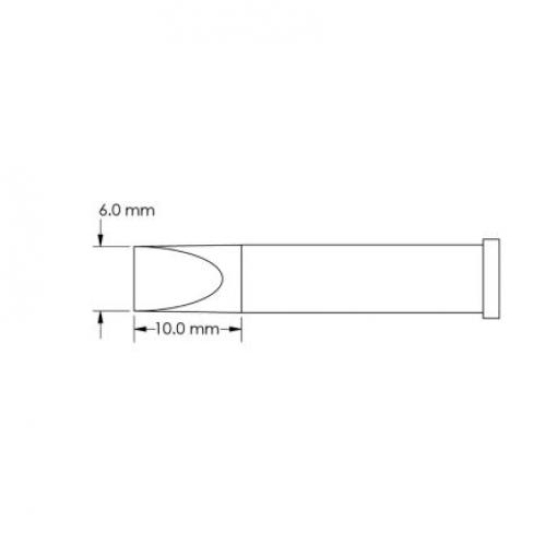 Metcal Pájecí hrot 10 mm 10 mm Sekáč