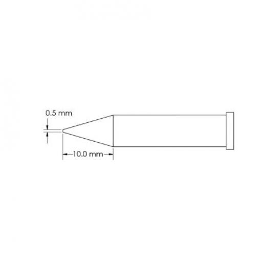 Metcal Pájecí hrot 10 mm 10 mm Kuželovité