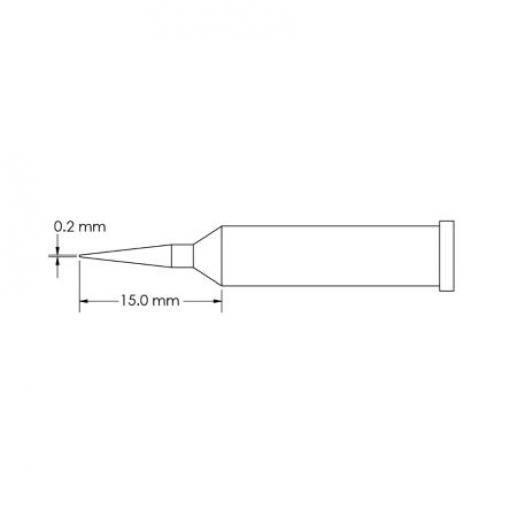 Metcal Pájecí hrot 15 mm 15 mm Kuželovité