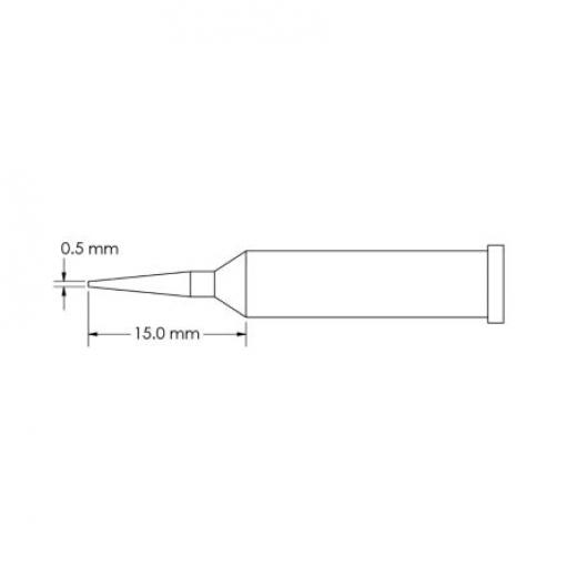 Metcal Pájecí hrot 15 mm 15 mm Kuželovité