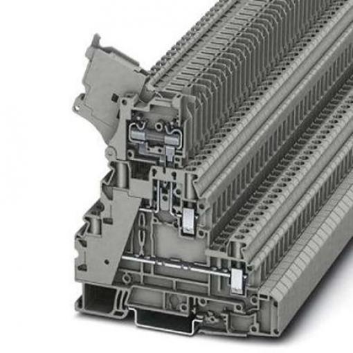 Phoenix Contact Svorkovnice na lištu DIN s pojistkou 1044423, řada: UT 4 - L/HESI, 250 V Šedá 4 mm² 2 Šroubová Jištěný