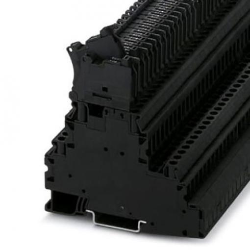 Phoenix Contact Svorkovnice na lištu DIN s pojistkou 3214367, řada: UT 4 - L/HESILED, 60 V Černá 4 mm² 2 Šroubová