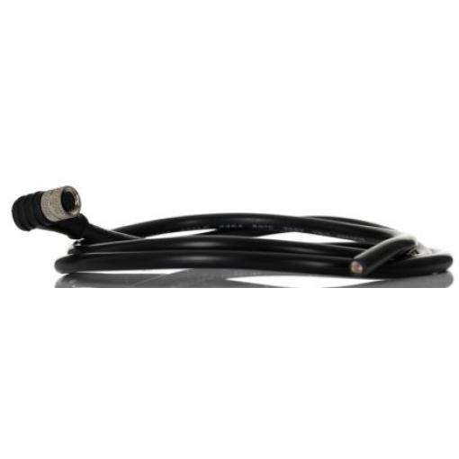 Kabel ovladače snímače, A: Vnitřní, A: Pravoúhlý 8, B: Bez koncovky, 30V 8, IP67, řada: M8 Bulgin 1 m