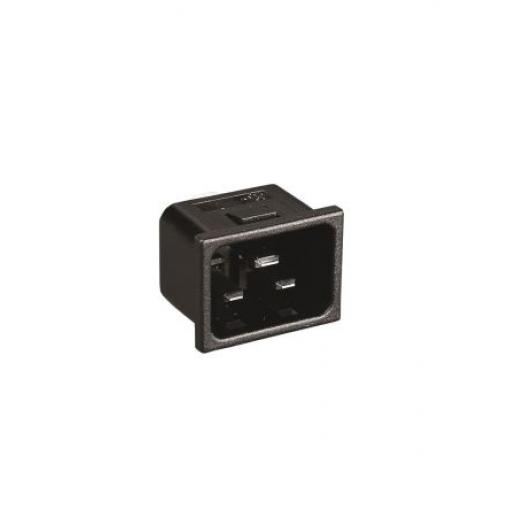 Konektor IEC, Samec, orientace těla: přímý, Nasazovací, 10A, 250 V