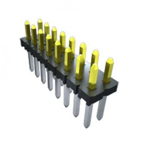 Samtec Kolíkový konektor, řada: MTLW, Deska-deska, počet kontaktů: 2, počet řad: 2, rozteč: 2.54 mm, orientace těla: