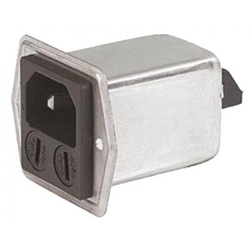 Schurter Konektor IEC 8A C14 Vnější, Montáž do panelu 5 x 20 mm, 250 V ac, 60 Hz Pájecí, 85 °C 2, -25 °C 5707.0801.312