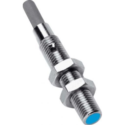 Indukční bezdotykový snímač 0.6 mm, výstup: PNP Normally Open Válcový M4 x 0,5 100 mA 10 → 30 V IP67 5000Hz