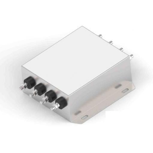 Filtr EMI, řada: KEB, 520V ac, 50/60 Hz, Montáž na rám, Závitový čep, 52 A, počet fází: 3, 5 mA, TE Connectivity, 1,