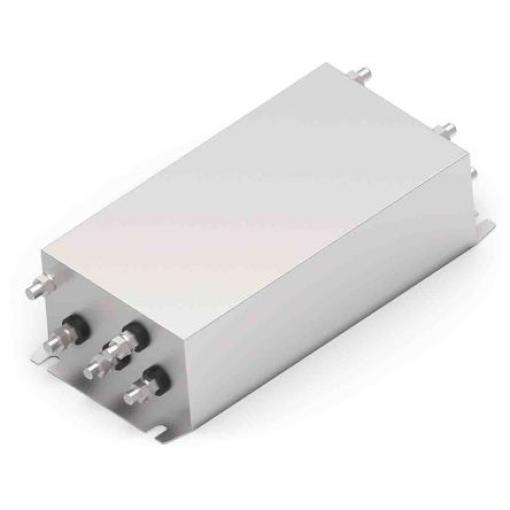 Filtr EMI, řada: KES, 520V ac, 50/60 Hz, Montáž na rám, Závitový čep, 100 A, počet fází: 3, 6 mA, TE Connectivity, 1,