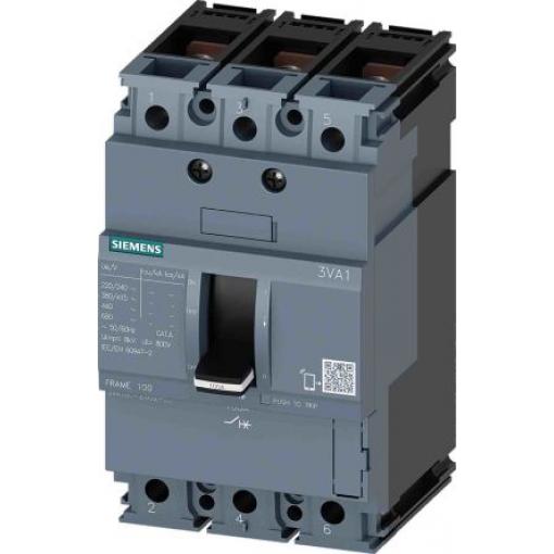 Siemens Jistič s lisovaným pouzdrem, rozsah: 3VA 3pólový 25 A vypínací výkon 7 kA, rozsah: SENTRON Pevný