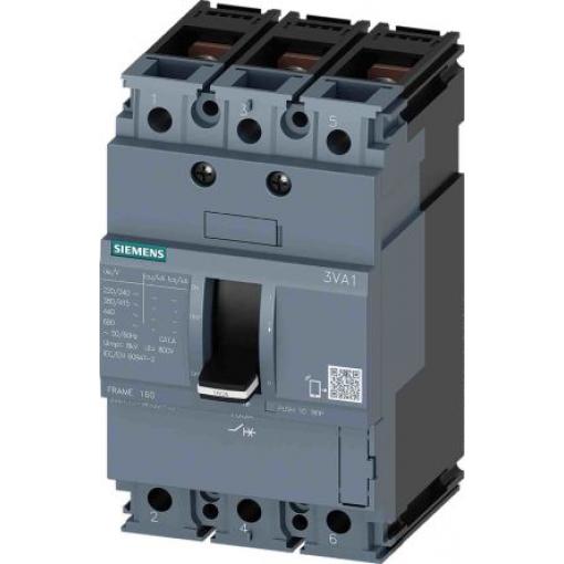 Siemens Jistič s lisovaným pouzdrem, rozsah: 3VA 3pólový 12.5 A vypínací výkon 5 kA, rozsah: SENTRON Pevný