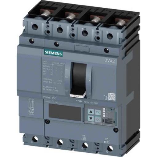 Siemens Jistič s lisovaným pouzdrem, rozsah: 3VA 4pólový 160 A vypínací výkon 3 kA, rozsah: SENTRON Pevný