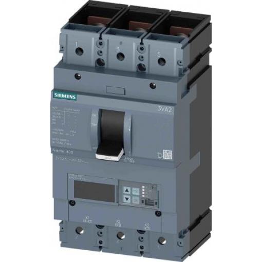 Siemens Jistič s lisovaným pouzdrem, rozsah: 3VA 3pólový 400 A vypínací výkon 5 kA, rozsah: SENTRON Pevný