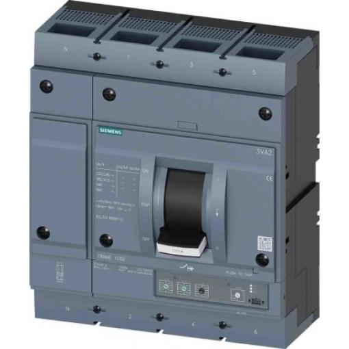 Siemens Jistič s lisovaným pouzdrem, rozsah: 3VA 4pólový 1 kA vypínací výkon 25 kA, rozsah: SENTRON Pevný